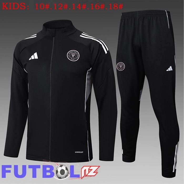Chandal Equipos De Futbol - Chaqueta Inter Miami CF Ninos Negro 2025/2026 Chandal Equipos De Futbol - Chaqueta Inter Miami CF Ninos Negro 2025/2026