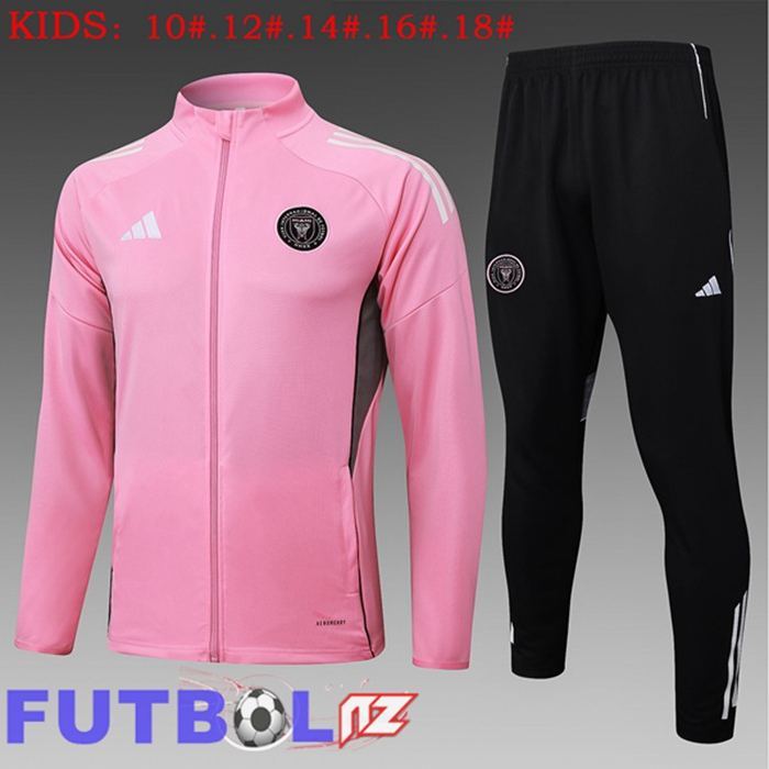 Chandal Equipos De Futbol - Chaqueta Inter Miami CF Ninos Rosado 2025/2026 Chandal Equipos De Futbol - Chaqueta Inter Miami CF Ninos Rosado 2025/2026