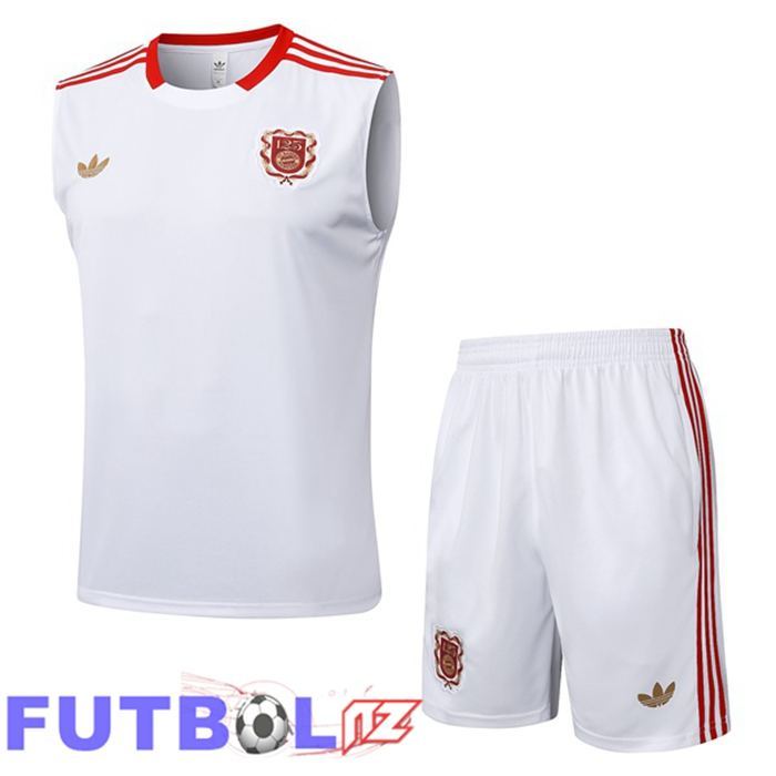 Chalecos De Futbol Bayern Munich + Cortos Blanco 2025/2026