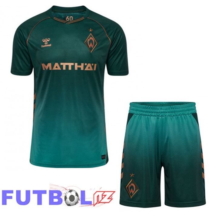 Camisetas De Futbol SV Werder Bremen Ninos Tercera Verde 2025/2026
