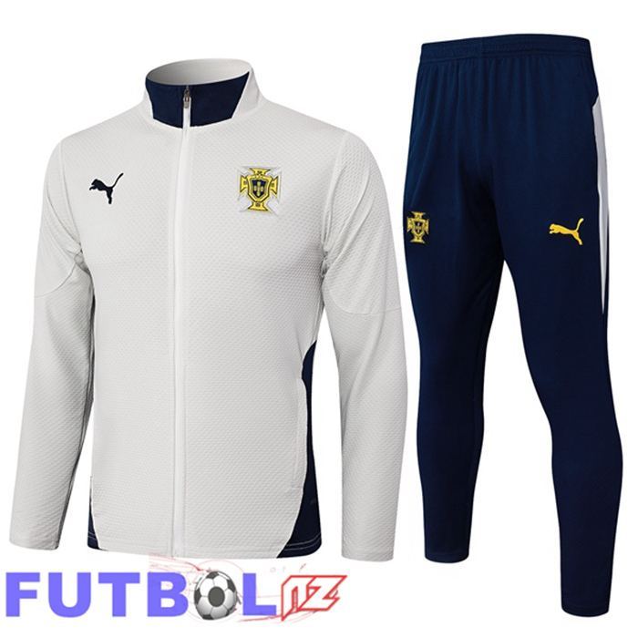 Chandal Equipos De Futbol - Chaqueta Portugal Gris 2025/2026