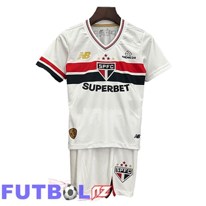Camisetas De Futbol Sao Paulo FC Ninos Primera 2025/2026