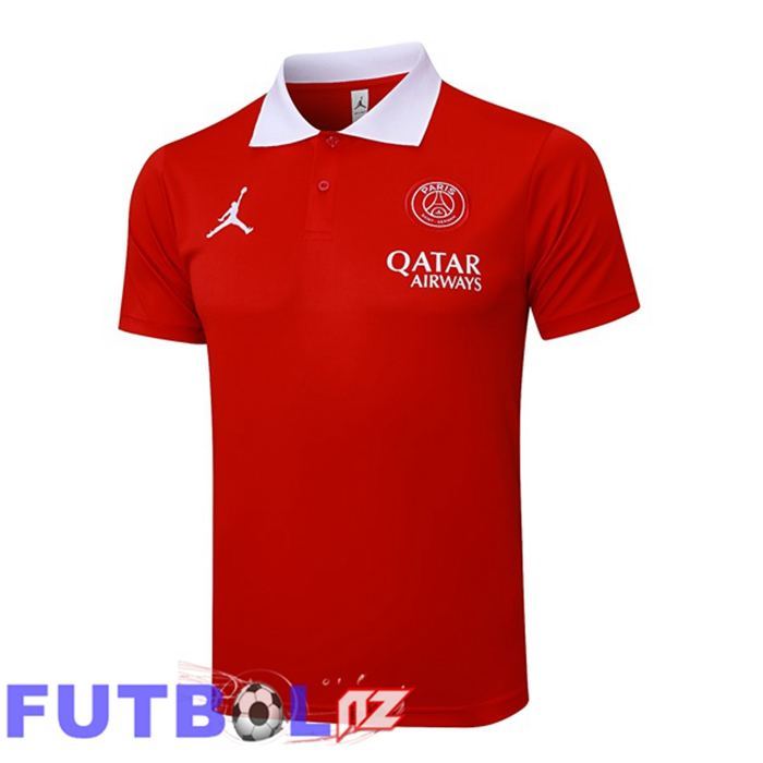 Camiseta Polo Jordan Paris PSG Rojo 2025/2026