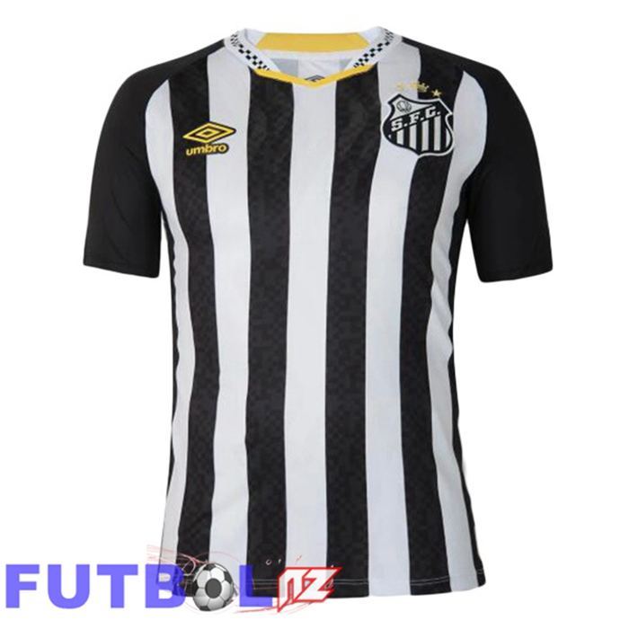 Camisetas De Futbol Santos FC Segunda Blanco Negro 2025/2026