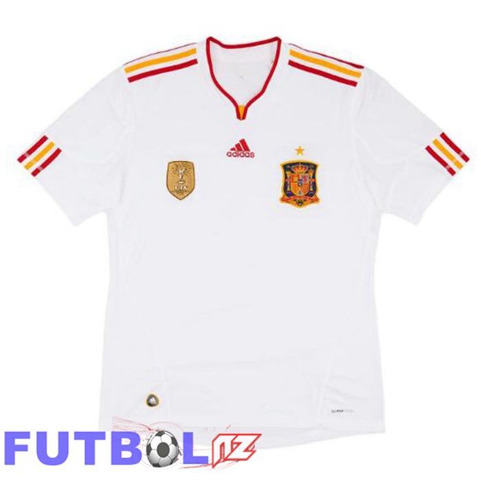 Camisetas De Futbol España Retro Segunda Blanco 2011