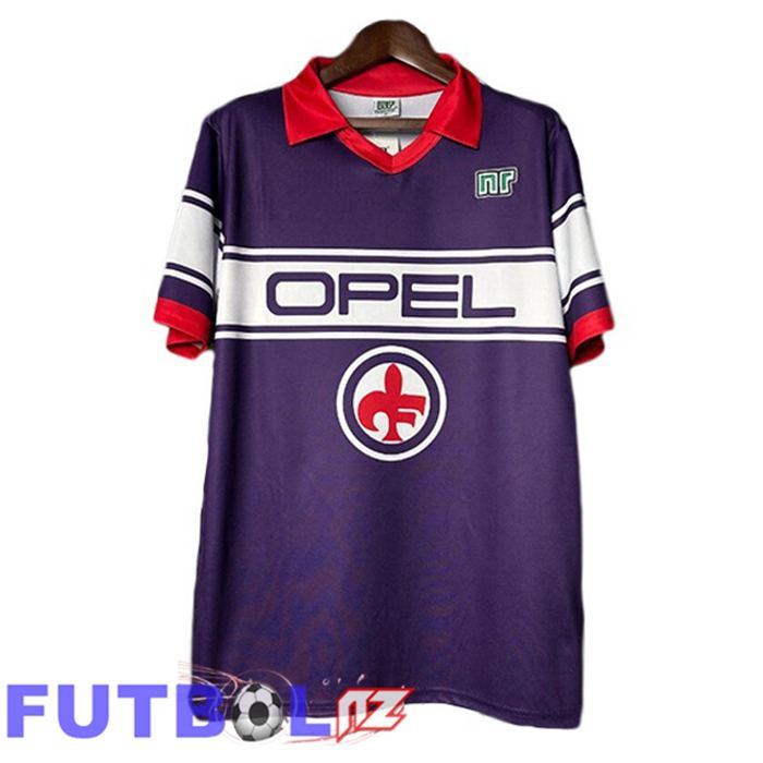 Camisetas De Futbol ACF Fiorentina Retro Primera Púrpura 1983-1985