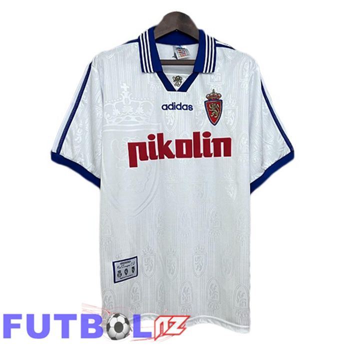 Camisetas De Futbol Real Zaragoza Retro Primera Blanco 1997-1998