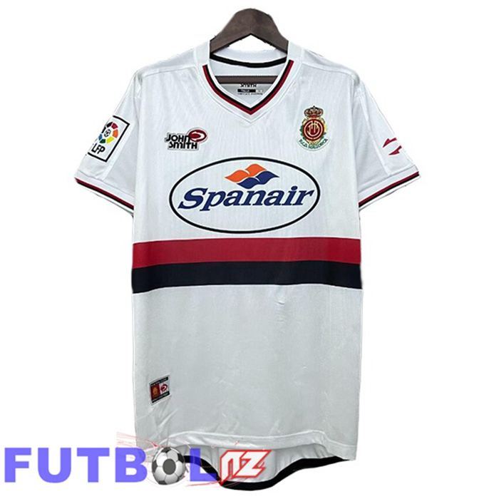 Camisetas De Futbol RCD Mallorca Retro Segunda Blanco 2001-2002