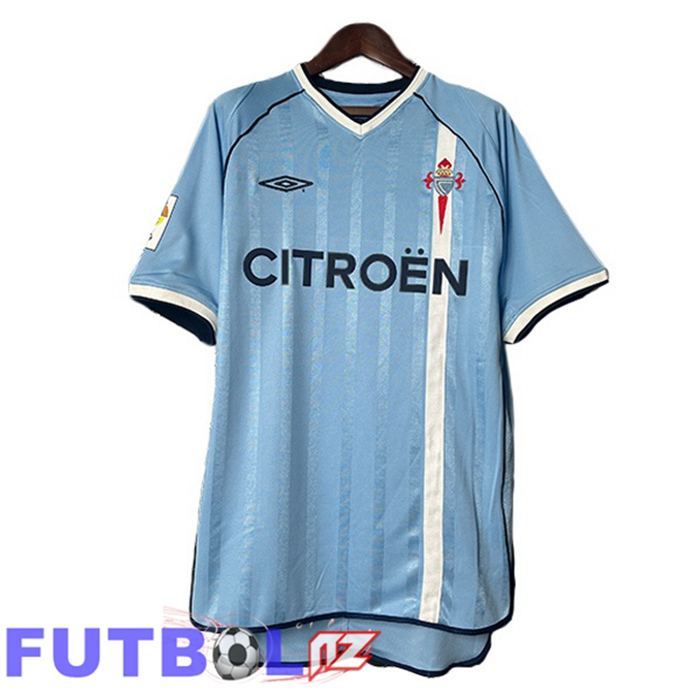 Camisetas De Futbol Celta Vigo Retro Primera Azul 2001-2002