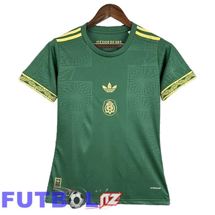 Camisetas De Futbol México Mujer Edición Especial Verde 2025/2026 Camisetas De Futbol México Mujer Edición Especial Verde 2025/2026