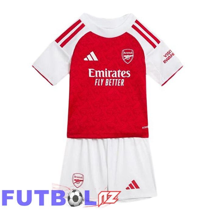 Camisetas De Futbol Arsenal Ninos Primera Rojo Blanco 2025/2026