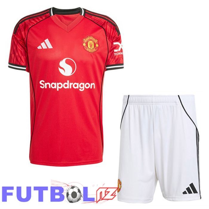 Camisetas De Futbol Manchester United Ninos Primera Rojo 2025/2026