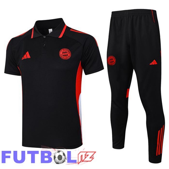 Camiseta Polo Bayern Munich + Pantalones Negro 2025/2026