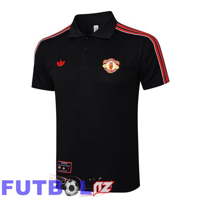 Camiseta Polo Manchester United Negro 2025/2026