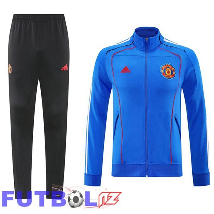 Chandal Equipos De Futbol - Chaqueta Manchester United Azul 2025/2026