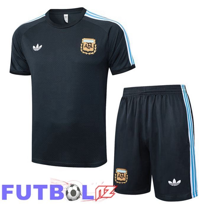 Camiseta Entrenamiento Argentina + Cortos Gris 2025/2026
