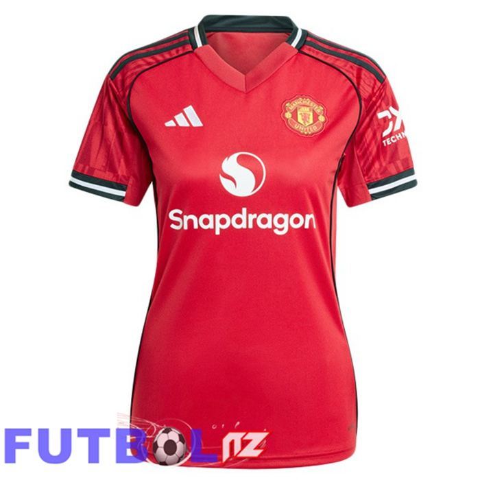 Camisetas De Futbol Manchester United Mujer Primera Rojo 2025/2026