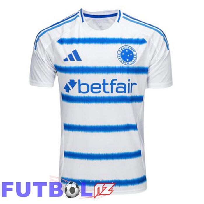 Camisetas De Futbol Cruzeiro EC Segunda Blanco Azul 2025/2026