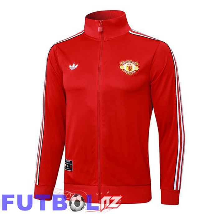 Chaquetas Futbol Manchester United Rojo 2025/2026