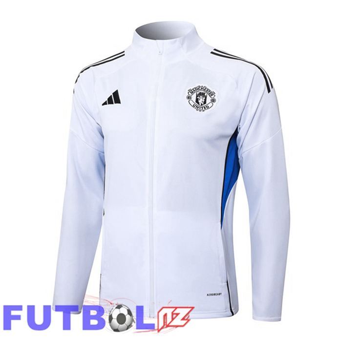 Chaquetas Futbol Manchester United Blanco 2025/2026