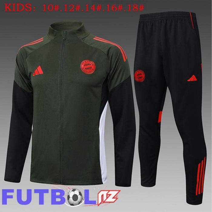 Chandal Equipos De Futbol - Chaqueta Bayern Munich Ninos Verde 2025/2026