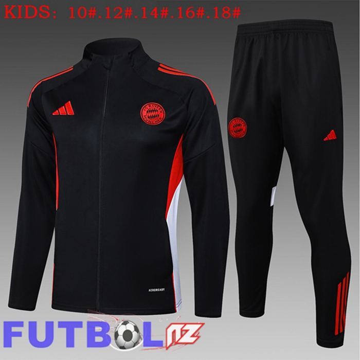 Chandal Equipos De Futbol - Chaqueta Bayern Munich Ninos Negro 2025/2026