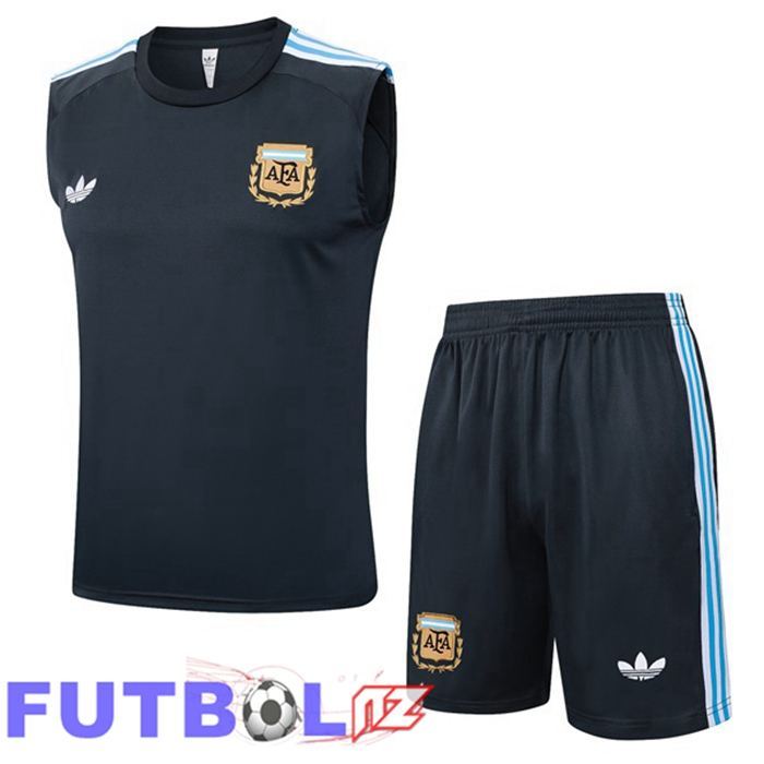 Chalecos De Futbol Argentina + Cortos Azul Real 2025/2026
