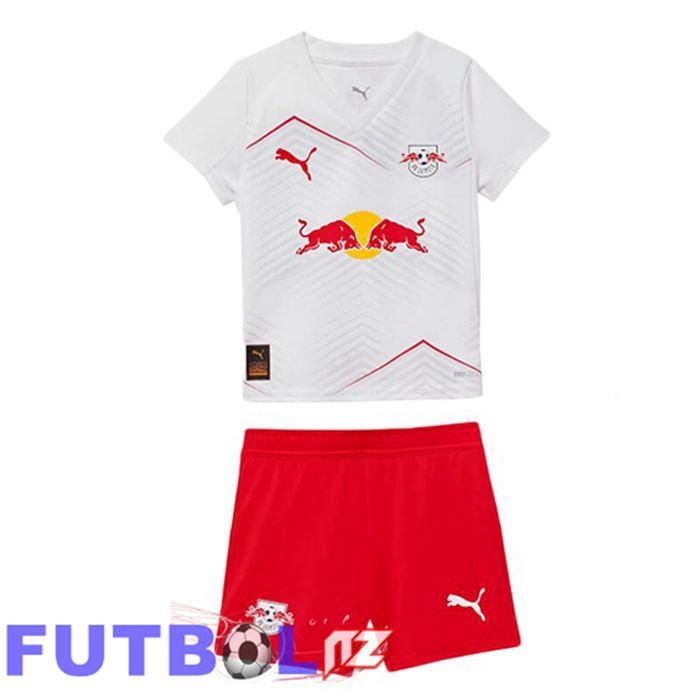 Camisetas De Futbol RB Leipzig Ninos Primera Blanco 2025/2026