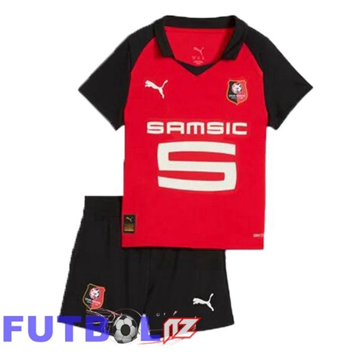 Camisetas De Futbol Stade Rennais Ninos Primera Rojo 2025/2026
