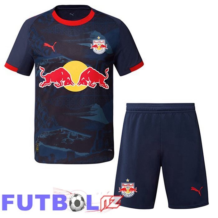 Camisetas De Futbol FC Red Bull Salzburg Ninos Segunda Azul Real 2025/2026