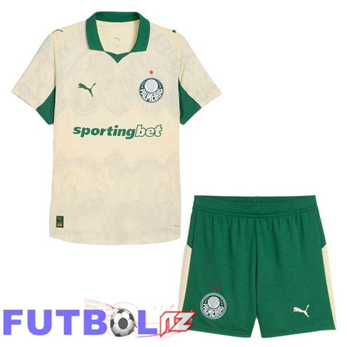Camisetas De Futbol Palmeiras Club World Cup Ninos Primera Amarillo 2025/2026