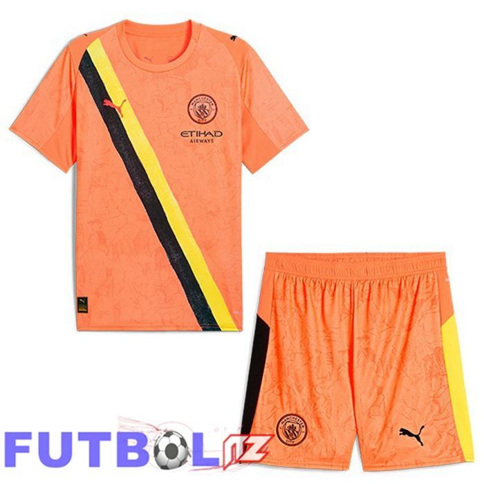 Camisetas De Futbol Manchester City Club World Cup Ninos Portero Naranja 2025/2026