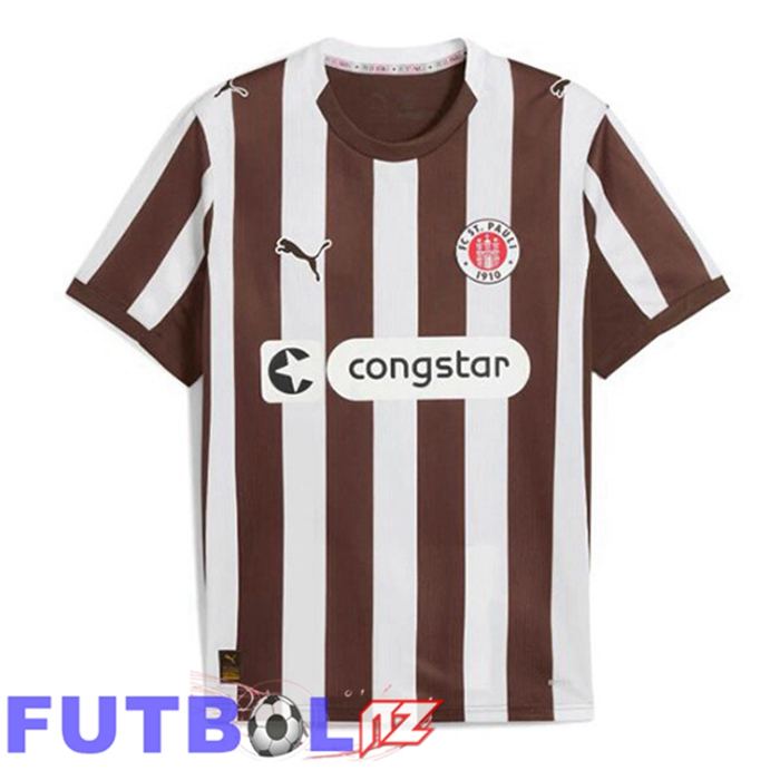 Camisetas De Futbol FC St. Pauli Primera Blanco Marrón 2025/2026