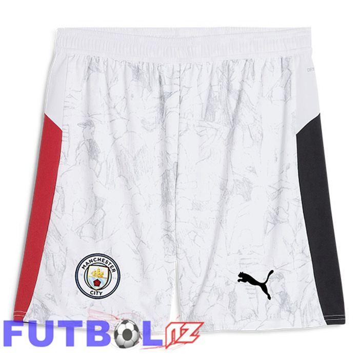 Cortos de Futbol Manchester City Club World Cup Primera Blanco 2025/2026