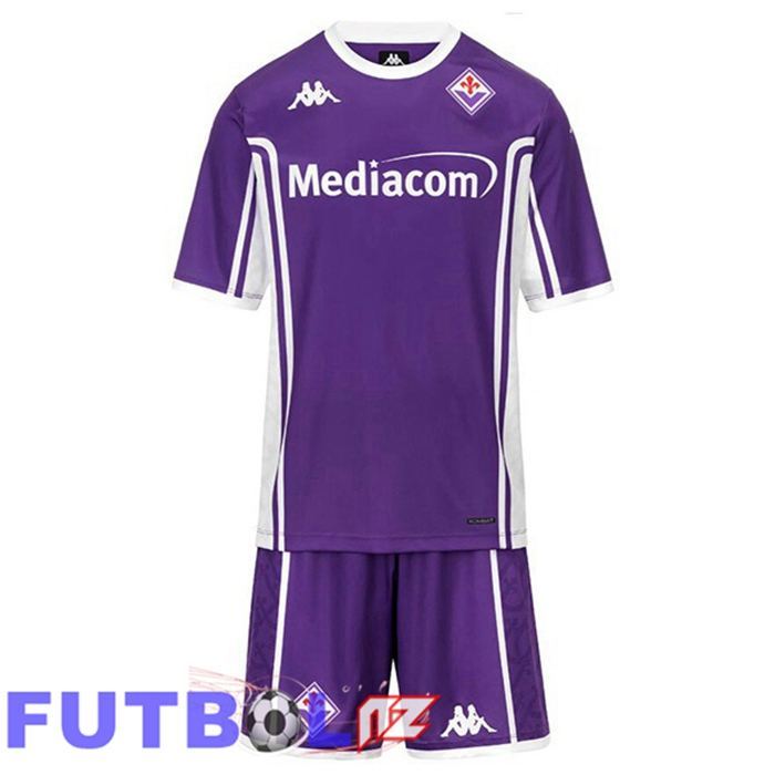 Camisetas De Futbol ACF Fiorentina Ninos Primera Púrpura 2025/2026