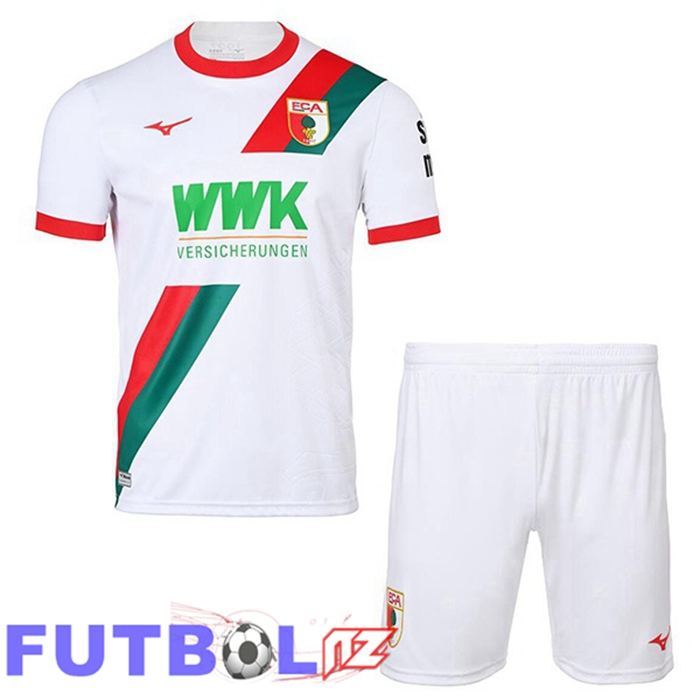 Camisetas De Futbol FC Augsburg Ninos Primera Blanco 2025/2026