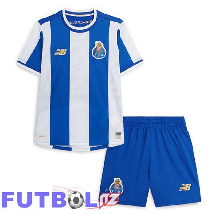 Camisetas De Futbol FC Porto Ninos Primera Azul Blanco 2025/2026