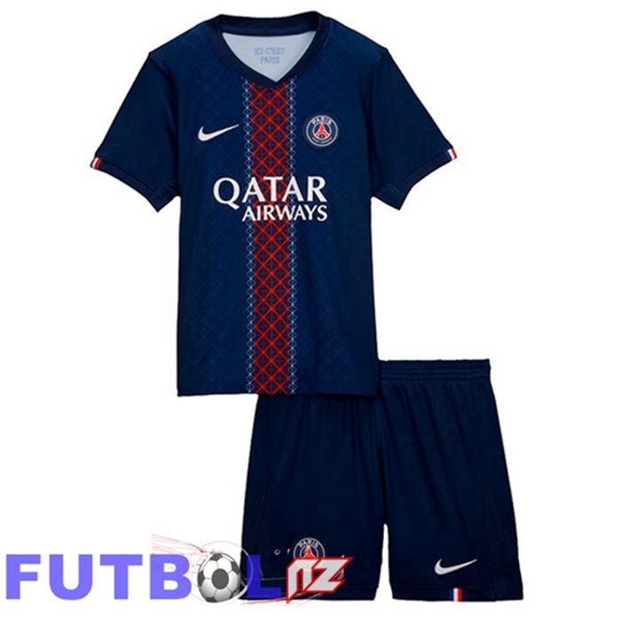 Camisetas De Futbol Paris PSG Ninos Primera Azul Real 2025/2026