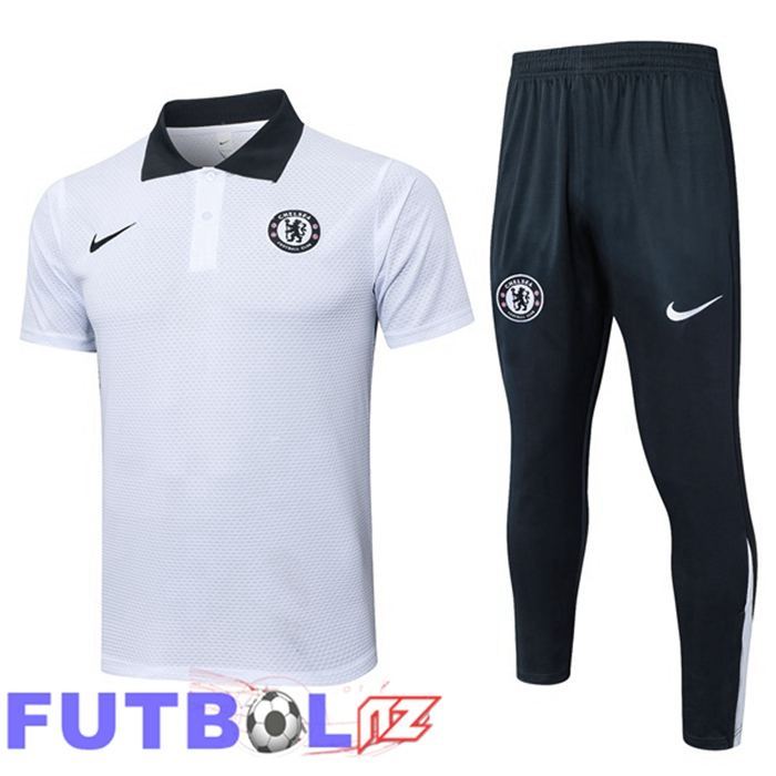 Camiseta Polo FC Chelsea + Pantalones Blanco 2025/2026