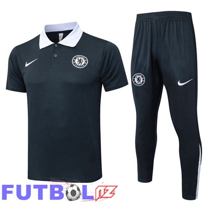 Camiseta Polo FC Chelsea + Pantalones Gris 2025/2026