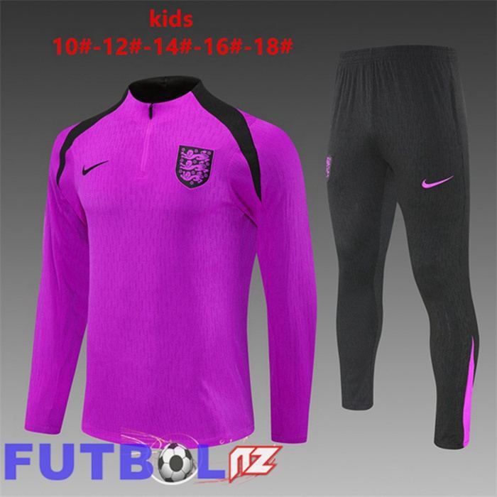 Chandal Equipos De Futbol Inglaterra Ninos Púrpura 2025/2026