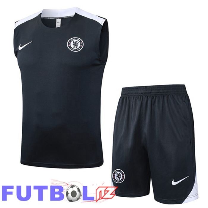 Chalecos De Futbol FC Chelsea + Cortos Azul Real 2025/2026