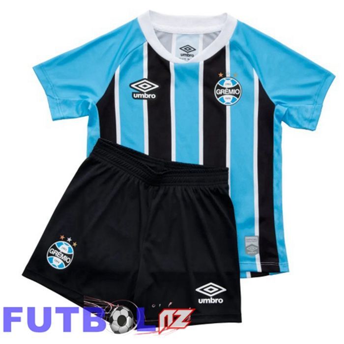 Camisetas De Futbol Gremio Ninos Primera Negro Azul 2025/2026