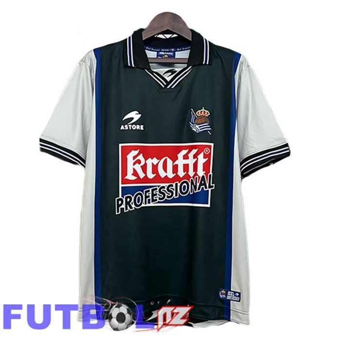 Camisetas De Futbol Real Sociedad Retro Segunda Azul Real 2000-2002