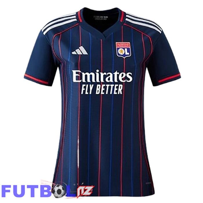 Camisetas De Futbol lyon Mujer Segunda 2025 2026