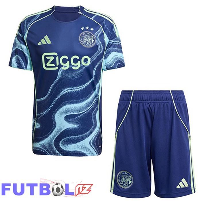Camisetas De Futbol AFC Ajax Ninos Segunda Azul 2025/2026