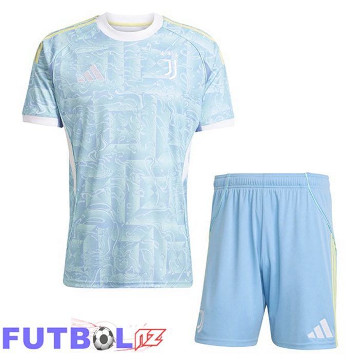 Camisetas De Futbol Juventus Ninos Segunda Azul Blanco 2025/2026