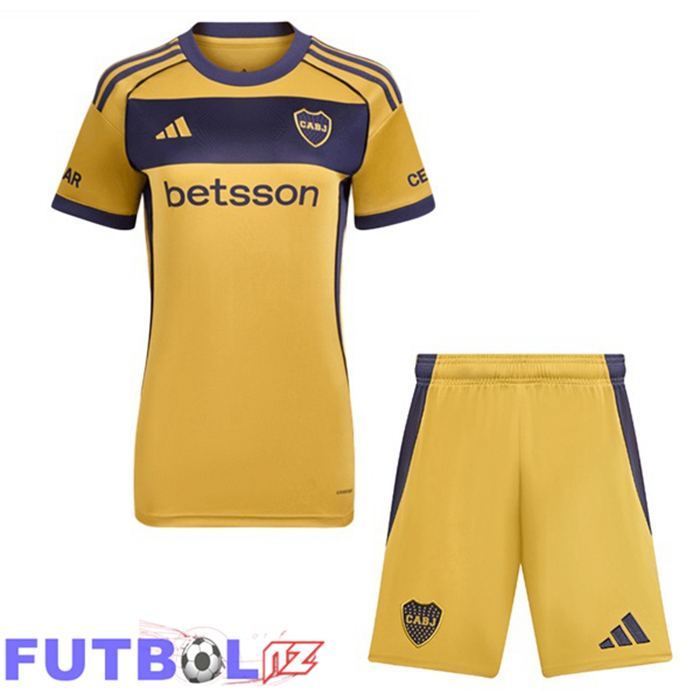 Camisetas De Futbol Boca Juniors Ninos Segunda Amarillo 2025/2026
