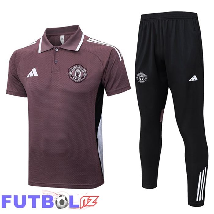 Camiseta Polo Manchester United + Pantalones Púrpura 2025/2026