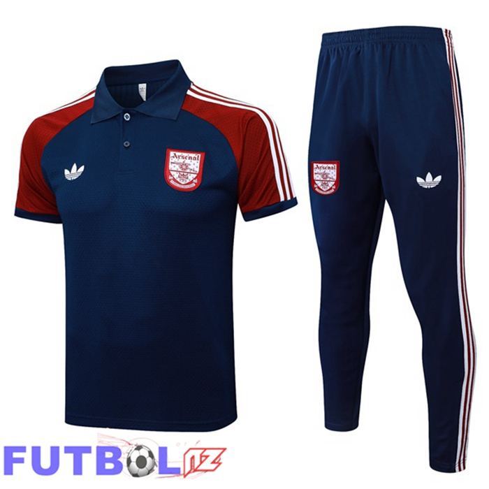 Camiseta Polo Arsenal + Pantalones Azul Real 2025/2026